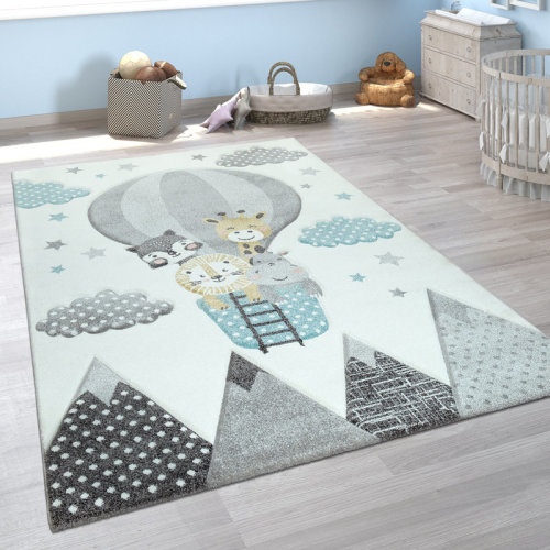 Indigo Safari Cream/Blue/Gray Area Rug & Reviews | Wayfair