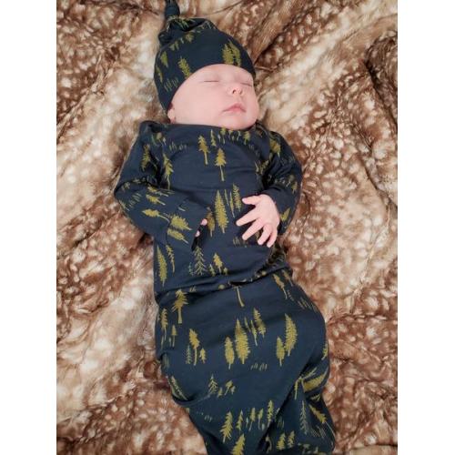 Baby Gown Set - Forest - DBC Baby Bedding Co