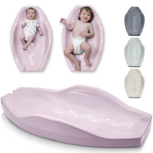 Apricity Baby Changing Pad – Pink - Waterproof, Extra-Large 31.5" × 19.7" Wipe-Clean Foam Pad with Raised Sides & Built-in Height Chart – Safe, Comfortable Changing Mat for Newborns to Toddlers