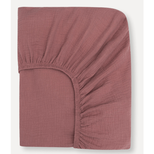 Rose Organic Muslin Cotton Crib Sheet