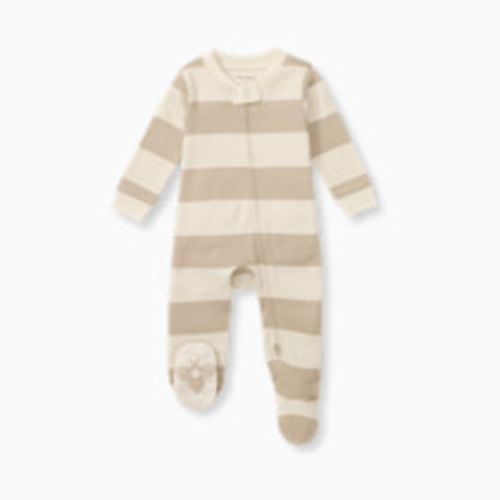 Burt's Bees Baby Organic Sleep & Play Footie Pajamas - Oat, 3-6 M