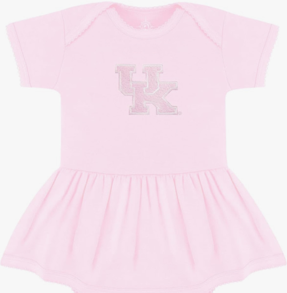 Creative Knitwear College Baby Picot Bodysuit Dress - Team Logo, Multiple Colors, for Baby Girls (0-24 Months)