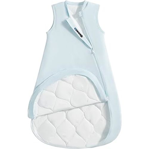 1.0 Tog 2.5 Tog Baby Sleep Sack, 100% Cotton Baby Sleeping Bag 3-24M, 2-Way Zipper Baby Wearable Blanket