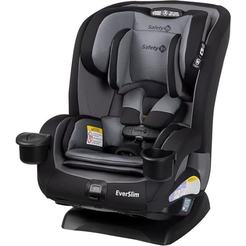 Safety 1st Everslim DLX Slim Convertible Car Seat– A 4-in-1 Convertible Child Safety Car Seats; Baby Car Seats for 5-100 lbs, High Street