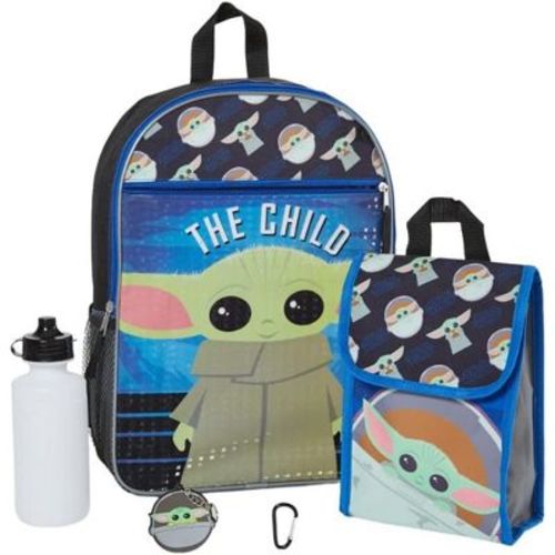 Star Wars The Mandalorian Grogu Baby Yoda 16" Backpack 5-Piece Set