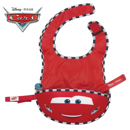 B.Box Disney Travel Bib + Flexible Spoon Lightning McQueen
