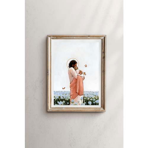 'Among The Forget Me Nots' Print