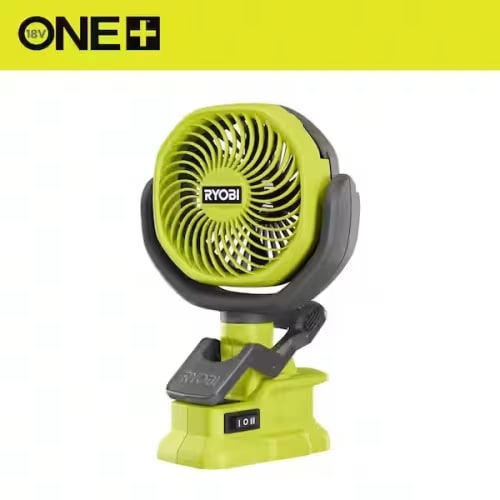 RYOBI ONE+ 18V Cordless 4 in. Clamp Fan (Tool Only) PCF02B