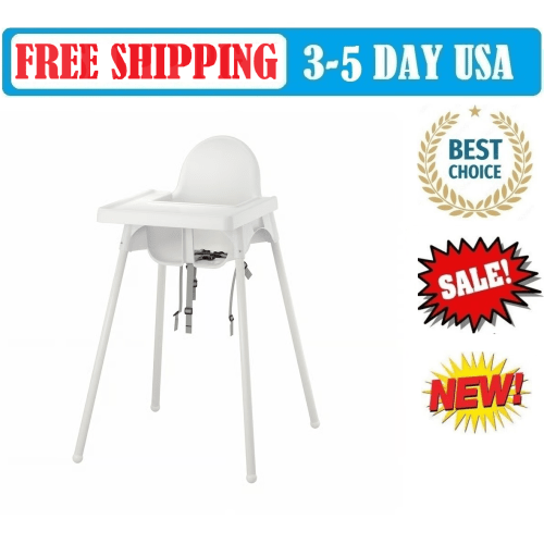IKEA ANTILOP High chair with tray, white/white BRAND NEW!