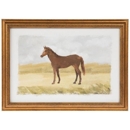 Brown Horse Wood Wall Decor