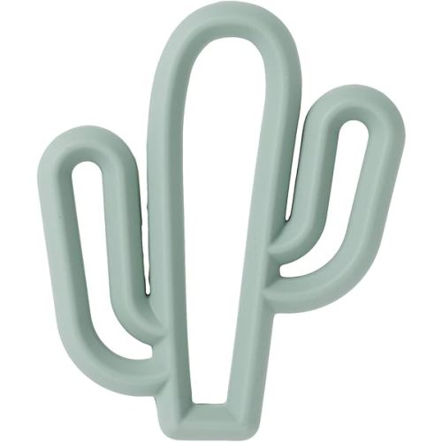 Itzy Ritzy Silicone Baby Teether – BPA-Free Infant Teether with Easy-to-Hold Design & Textured Back Side to Massage & Soothe Sore, Swollen Gums - Teething Toy for 3 Months & Up - Cactus