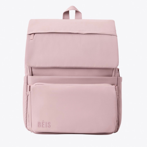 BÉIS 'The Ultimate Diaper Backpack' in Atlas Pink - Best Pink Backpack Diaper Bag