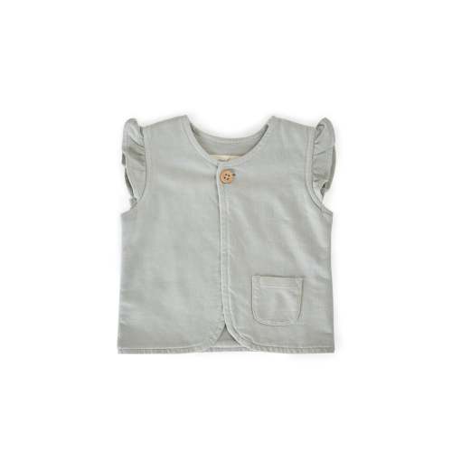 French Terry Ruffle Vest