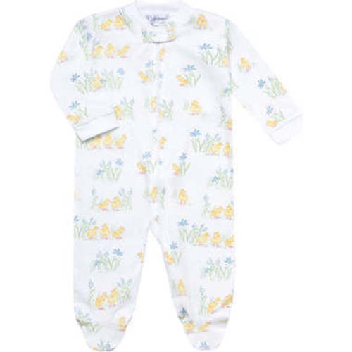 Chicks Print Smocked Footie, Yellow - Nellapima | Maisonette