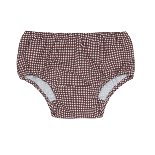 baby cocoa gingham diaper cover