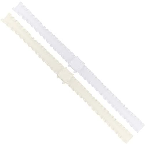 Wee Ones Baby Girls' Two Stretch Ruffle Edge Satin Add-A-Bow Baby Head Bands,Multiple Colors and Sizes.
