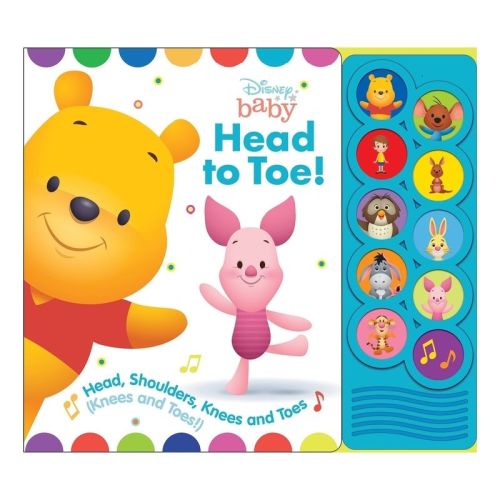 Disney Baby Winnie The Pooh - Head To Toe! Listen And Learn 10-button Sound Board Book