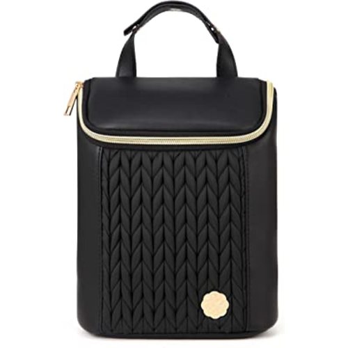 SEWBOO Baby Bottle Cooler Bag with Adjustable Straps - Black