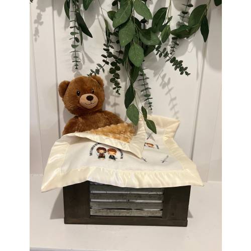 Sam and Frodo baby blanket lovey