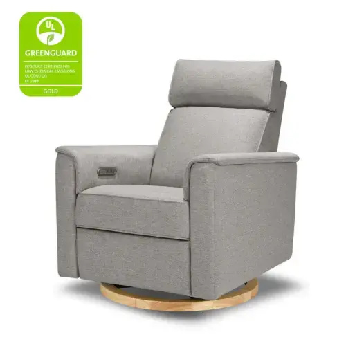 Namesake Willa Power Recliner w/ Adjustable Headrest & USB (Performance Grey Eco-Weave)