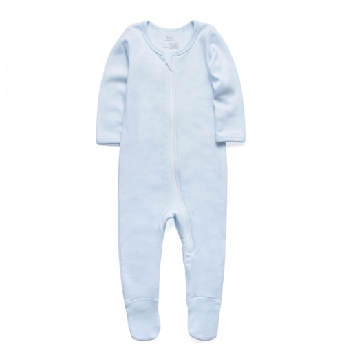 O2 BABY Baby Boys Girls Organic Cotton Zip-Front Sleeper Pajamas, Footed Sleep 'n Play