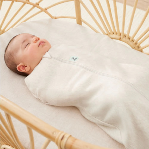 Cocoon Swaddle Bag 1.0 TOG Oatmeal Marle (Transitional) – ergoPouch AU