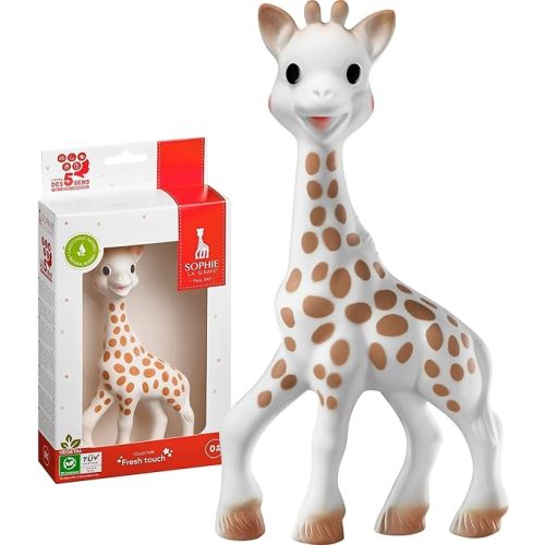 Sophie la girafe | Handcrafted for 60 Years in France | 100% Natural Rubber | Designed for Teething Babies | Awaken All 5 Senses | Easy to Clean | Pack of 1