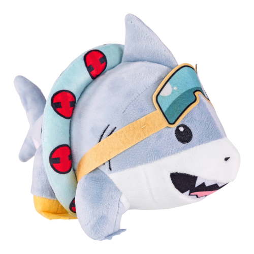 Jeff The Land Shark Plush 9.8" Cute Shark Plushies Toy for Boys Girls Soft Stuffed Animal Pillow Doll Gifts for Fans Kids