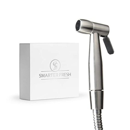 SmarterFresh Diaper Sprayer – Superior Splatter-Proof Stainless Steel Sprayer Cleans The Messiest Cloth Diapers – Complete Diaper Washer Hand Held Bidet Sprayer for Toilet