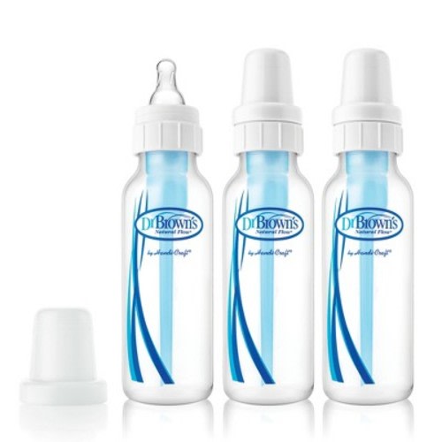 Dr. Brown's Natural Flow Anti-Colic Baby Bottle - Blue - 8oz/3pk