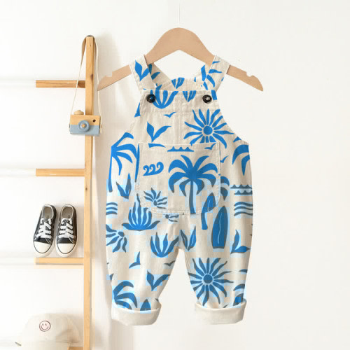Baby Toddler Plants Silhouette Overalls