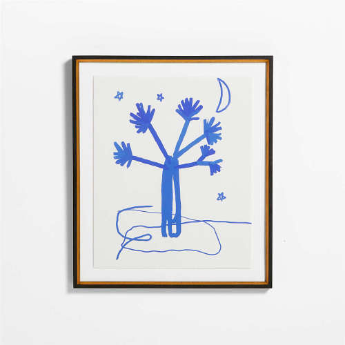 Joshua Tree Black Framed Wall Art Print by Jeremiah Brent