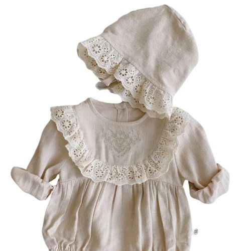 Antiqued Onesie and Bonnet (Babies/Toddlers) – Witching Hour Baby