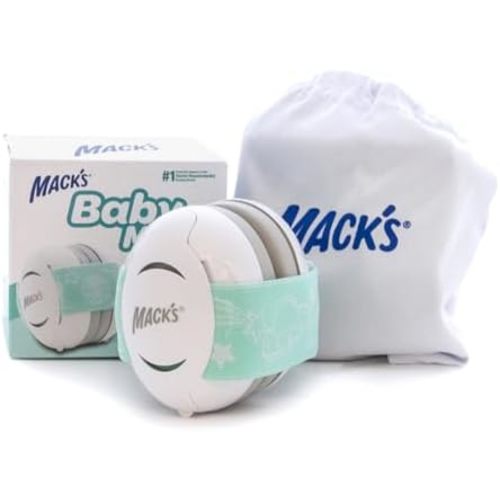 Mack's Baby Muffs | Baby Ear Muffs Noise Protection | High NRR | Noise Cancelling Headphones for Babies & Toddlers