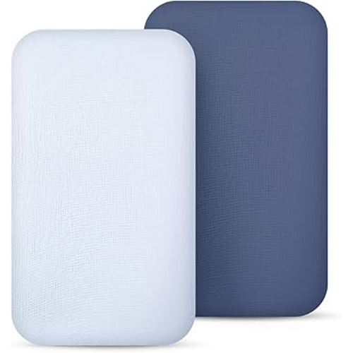 lulumoon Muslin Bassinet Sheets for Baby: Skin-Friendly & Soft Bedside Sleeper Bassinet Fitted Sheets for Boys
