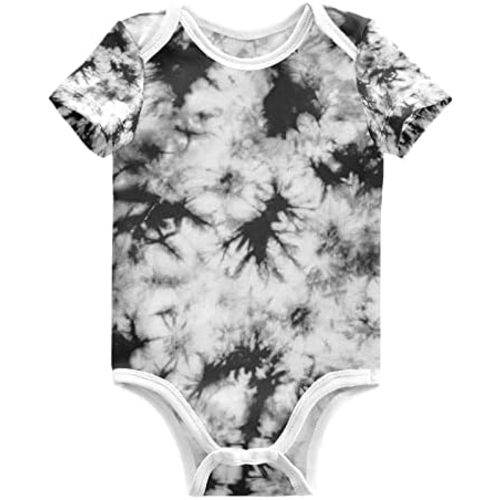 Ollabaky Unisex Baby Bodysuits Short-Sleeve Cotton Baby Clothes for Girls Boys 0-24 Months