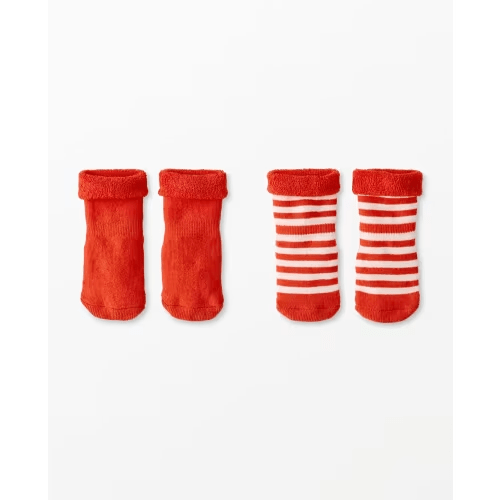 2-Pack Baby Socks Color Poppy Size NB