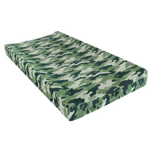 Hudson Baby Cotton Changing Pad Cover, Camo, Elastic Fitted, One Size