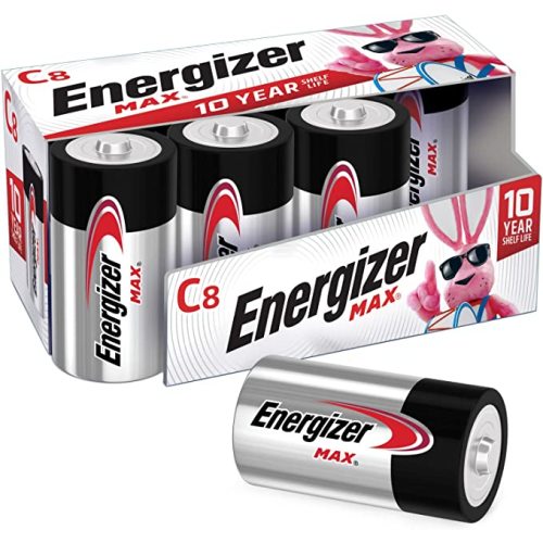 Energizer MAX C Batteries, Premium Alkaline C Cell Batteries (8 Battery Count)