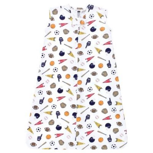 Hudson Baby Infant Boy Cotton Sleeveless Wearable Sleeping Bag, Sack, Blanket, Sports Fan, 0-6 Months