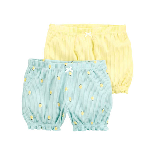 Baby 2-Pack Pull-On Shorts - Blue/Yellow - Carter's | Carter's