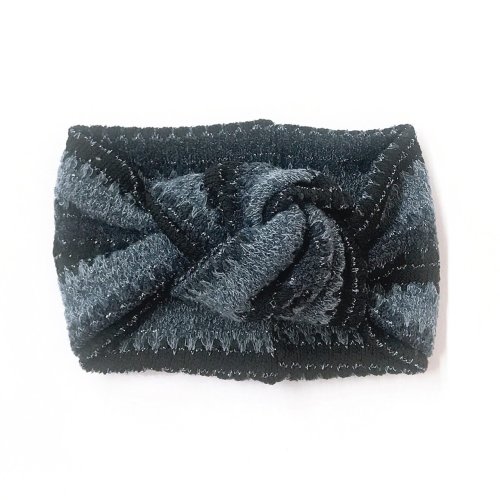 Twist Knot Headband, Blue Metallic Ombre