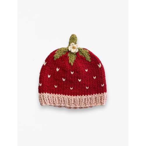 Strawberry Knit Beanie