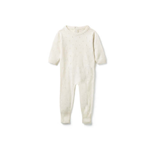 Snow White Pointelle Romper | Luxurious Baby Rompers | Belle Enfant