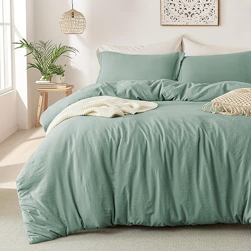 COLOR: Sage Green, SIZE: Twin | Super Soft Duvet Cover