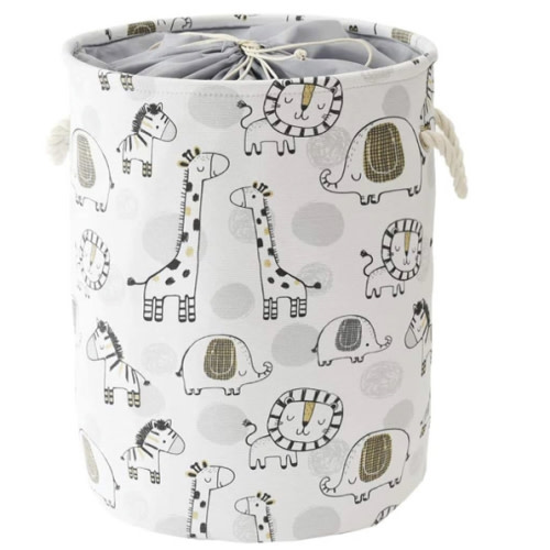 INough Baby Hamper Kids Laundry Basket Nursery Hamper Stuff animal Organizer,Toy Baskets Corner Stuffed Animal Storage Basket Kids Storage Basket Safari Nursery Decor Clothes Hamper for Boys, Giraffe