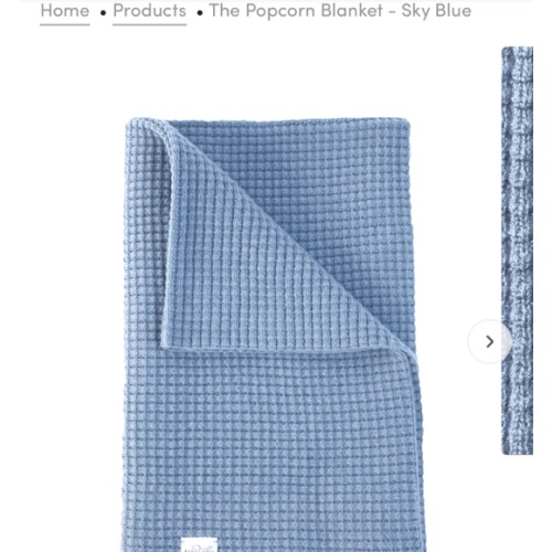 The Popcorn Blanket - Sky Blue