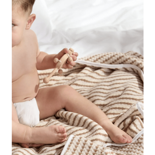 Organic Mini Mosaic Hooded Toddler Towel