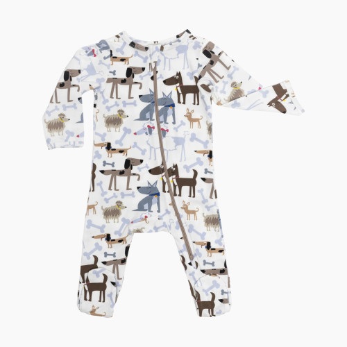 Norani Organic Baby Footie - Doggies, Nb