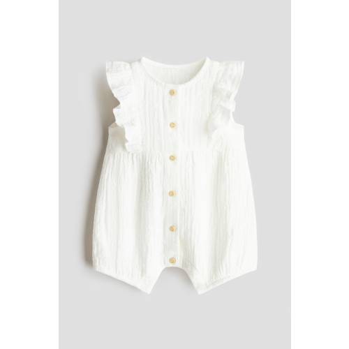 COTTON MUSLIN ROMPER SUIT